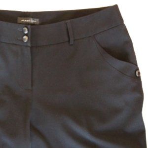 Black straight leg dress pants EUC